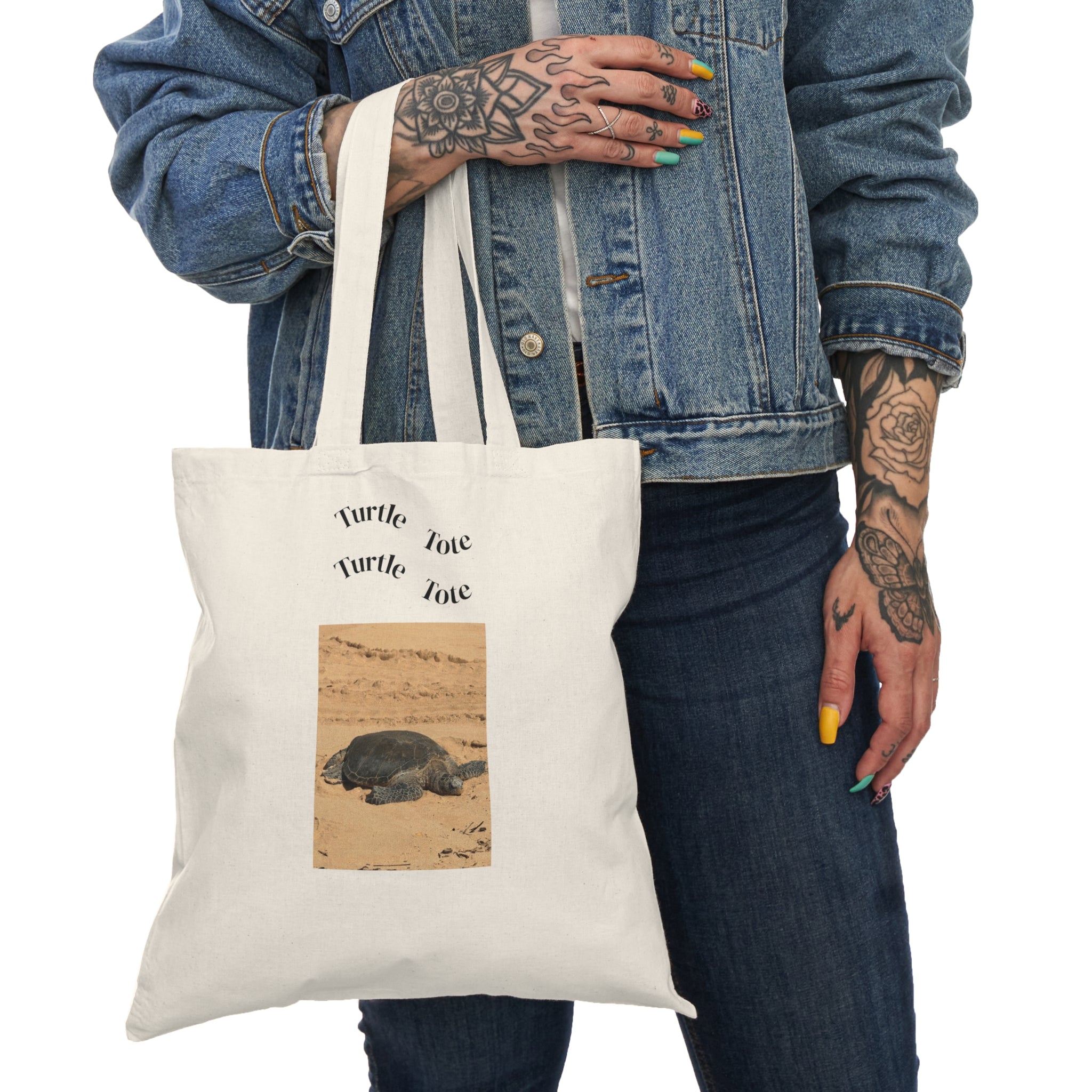 Turtle Tote Bag | Sea Turtle Photo Canvas Tote