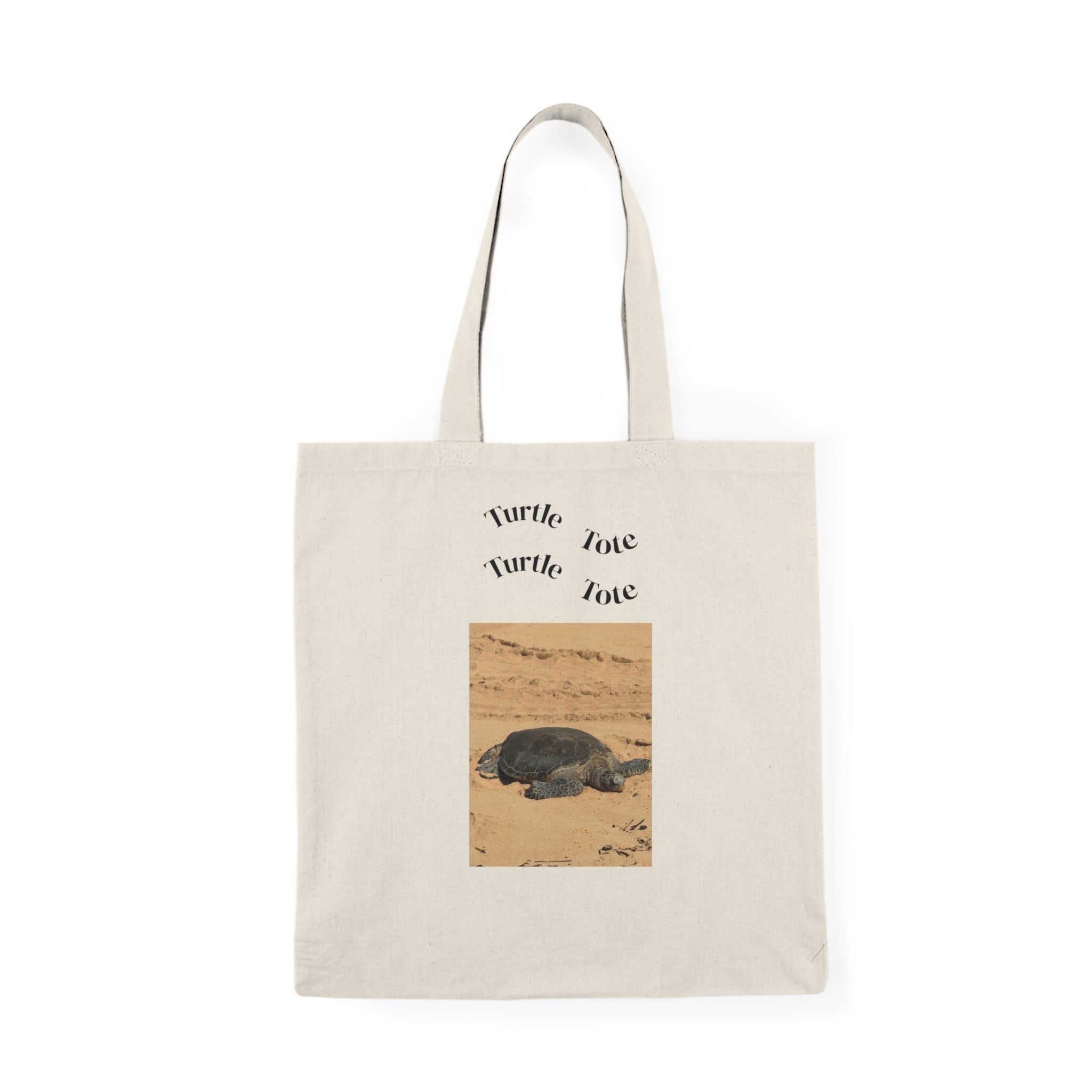 Turtle Tote Bag | Sea Turtle Photo Canvas Tote