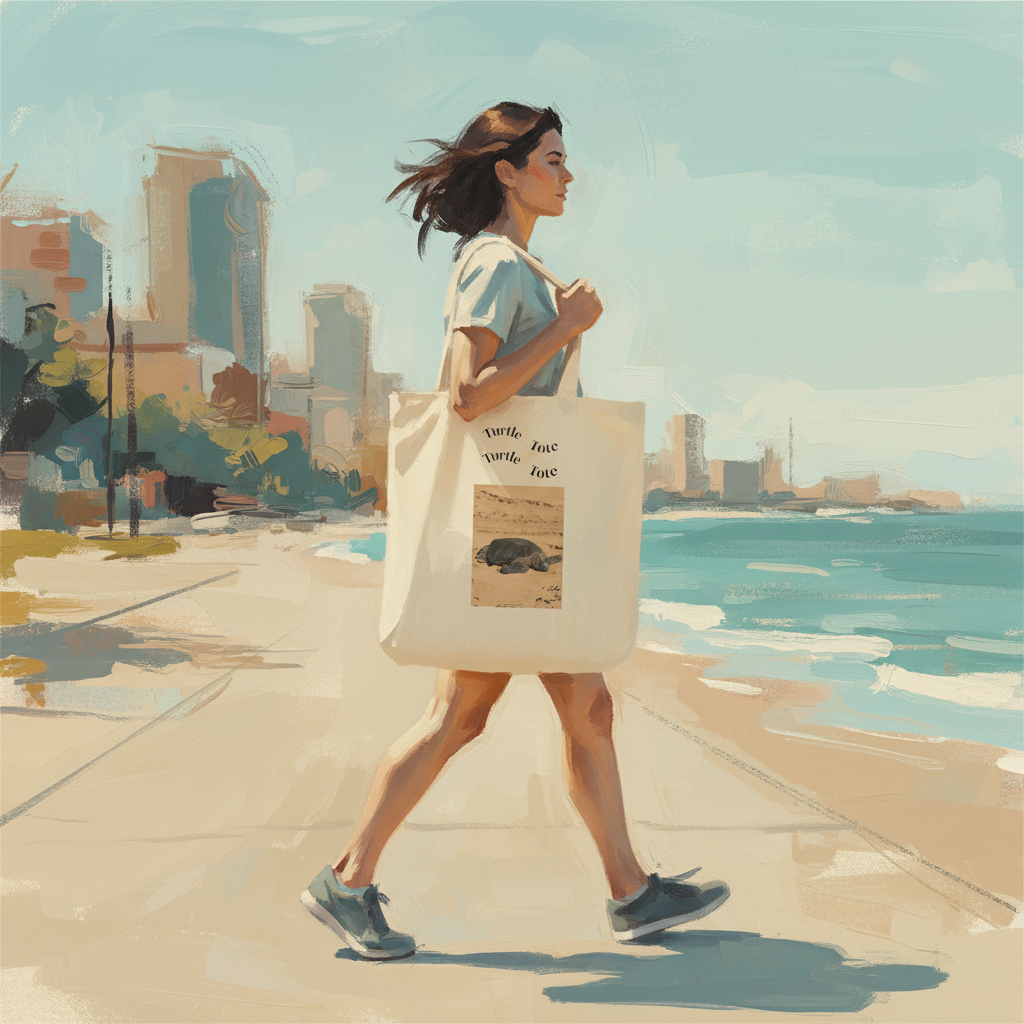 Turtle Tote Abstract Human Setting